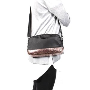 ***NWT*** Lug Punter Crossbody - Black/Rose Gold